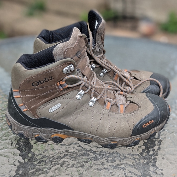 Oboz Bridger Men's Hiking Boots US Size 11 Brown Waterproof Mid-Top - Picture 1 of 11